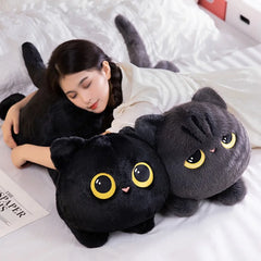 50-90cm Cute Black Cat Plush Toy