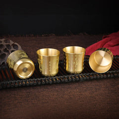 Brass Tea Cups Tea Mug Homeware China Antique Bar Drinkware Ancient Teacup For Drink Tea Coffee Tabletop Home Office Decor